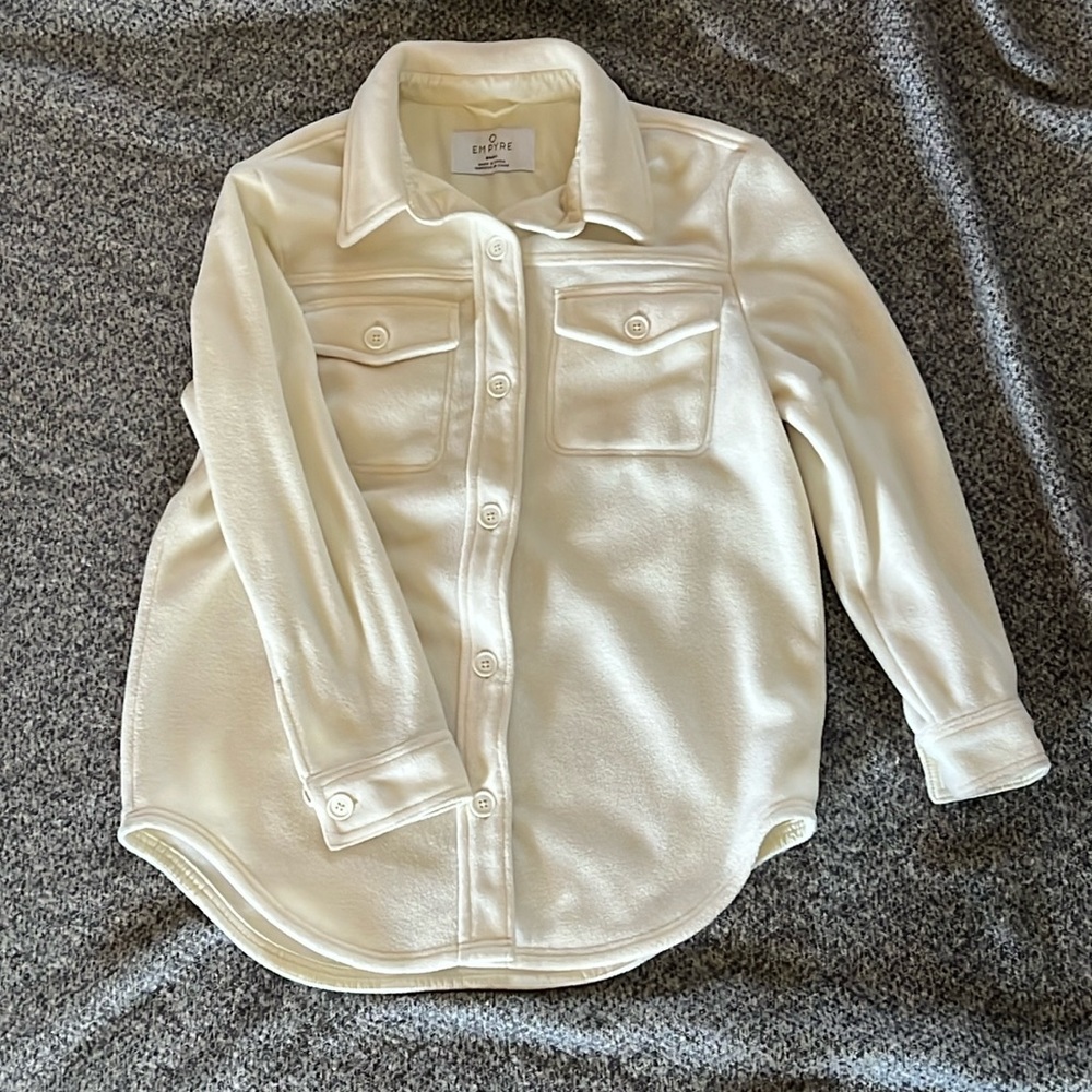 Empyre brand cream colored shacket